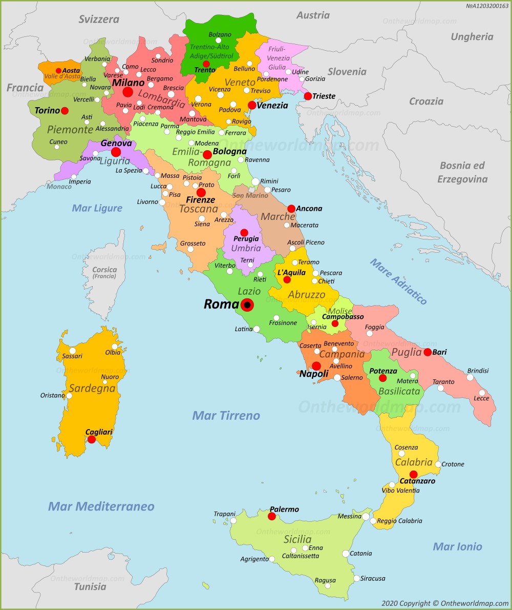 Map of Italy